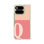クリアケース［ オリジナル - initial two tone - Q pink ］
