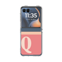 クリアケース［ オリジナル - initial two tone - Q pink ］