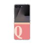 クリアケース［ オリジナル - initial two tone - Q pink ］
