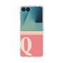 クリアケース［ オリジナル - initial two tone - Q pink ］