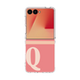 クリアケース［ オリジナル - initial two tone - Q pink ］