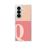 クリアケース［ オリジナル - initial two tone - Q pink ］