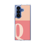 クリアケース［ オリジナル - initial two tone - Q pink ］
