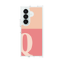 クリアケース［ オリジナル - initial two tone - Q pink ］