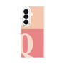 クリアケース［ オリジナル - initial two tone - Q pink ］