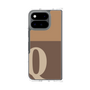 クリアケース［ オリジナル - initial two tone - Q brown ］