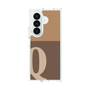 クリアケース［ オリジナル - initial two tone - Q brown ］