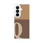 クリアケース［ オリジナル - initial two tone - Q brown ］