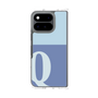 クリアケース［ オリジナル - initial two tone - Q blue ］