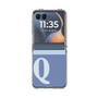 クリアケース［ オリジナル - initial two tone - Q blue ］
