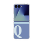 クリアケース［ オリジナル - initial two tone - Q blue ］