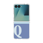 クリアケース［ オリジナル - initial two tone - Q blue ］