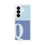 クリアケース［ オリジナル - initial two tone - Q blue ］