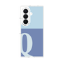 クリアケース［ オリジナル - initial two tone - Q blue ］
