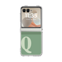 クリアケース［ オリジナル - initial two tone - Q green ］