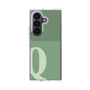 クリアケース［ オリジナル - initial two tone - Q green ］