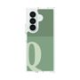 クリアケース［ オリジナル - initial two tone - Q green ］
