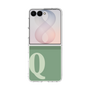 クリアケース［ オリジナル - initial two tone - Q green ］