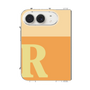 クリアケース［ オリジナル - initial two tone - R orange ］