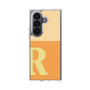 クリアケース［ オリジナル - initial two tone - R orange ］