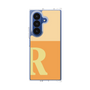 クリアケース［ オリジナル - initial two tone - R orange ］