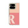 クリアケース［ オリジナル - initial two tone - R pink ］