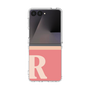 クリアケース［ オリジナル - initial two tone - R pink ］
