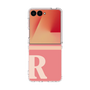 クリアケース［ オリジナル - initial two tone - R pink ］