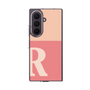 クリアケース［ オリジナル - initial two tone - R pink ］
