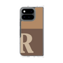 クリアケース［ オリジナル - initial two tone - R brown ］