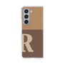 クリアケース［ オリジナル - initial two tone - R brown ］