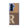 クリアケース［ オリジナル - initial two tone - R brown ］