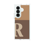 クリアケース［ オリジナル - initial two tone - R brown ］