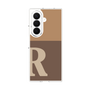 クリアケース［ オリジナル - initial two tone - R brown ］