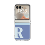 クリアケース［ オリジナル - initial two tone - R blue ］