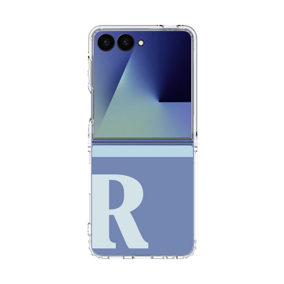 クリアケース［ オリジナル - initial two tone - R blue ］