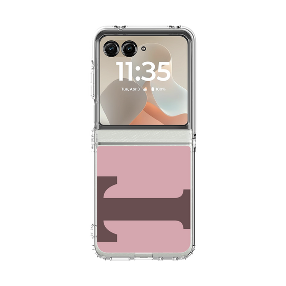 クリアケース［ オリジナル - initial color - T dusty pink ］