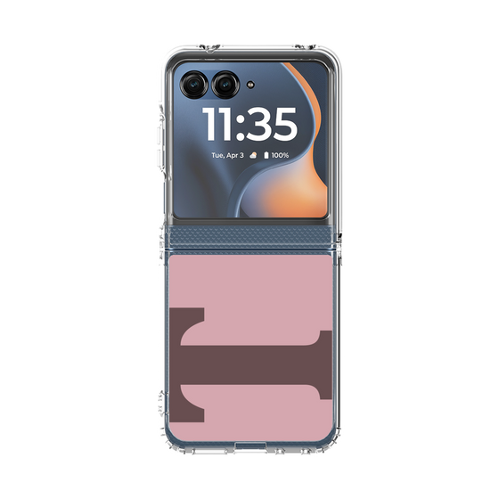 クリアケース［ オリジナル - initial color - T dusty pink ］