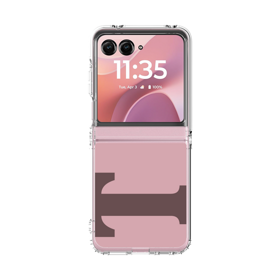クリアケース［ オリジナル - initial color - T dusty pink ］