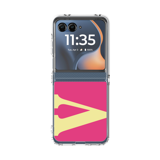 クリアケース［ オリジナル - initial color - V pink ］