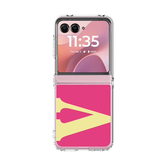 クリアケース［ オリジナル - initial color - V pink ］