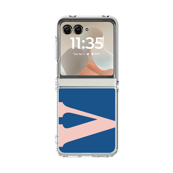 クリアケース［ オリジナル - initial color - V navy ］