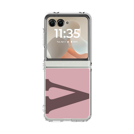 クリアケース［ オリジナル - initial color - V dusty pink ］