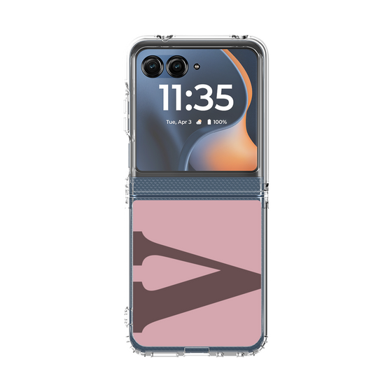 クリアケース［ オリジナル - initial color - V dusty pink ］