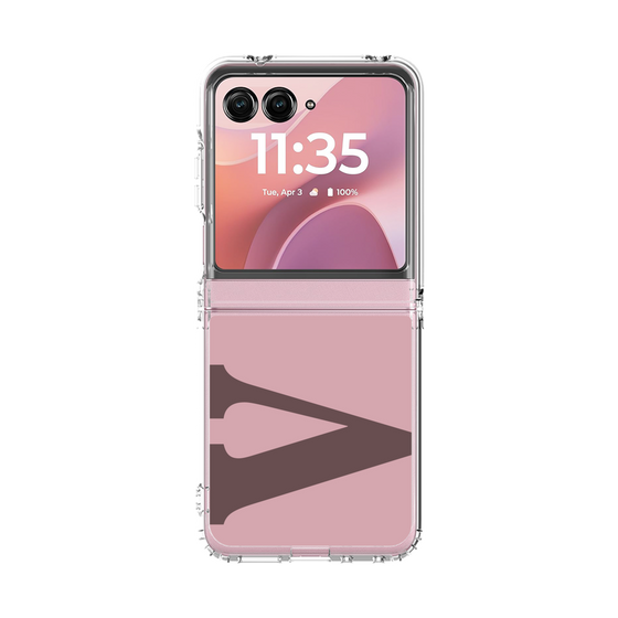 クリアケース［ オリジナル - initial color - V dusty pink ］