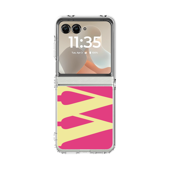 クリアケース［ オリジナル - initial color - W pink ］