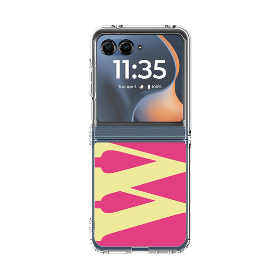 クリアケース［ オリジナル - initial color - W pink ］