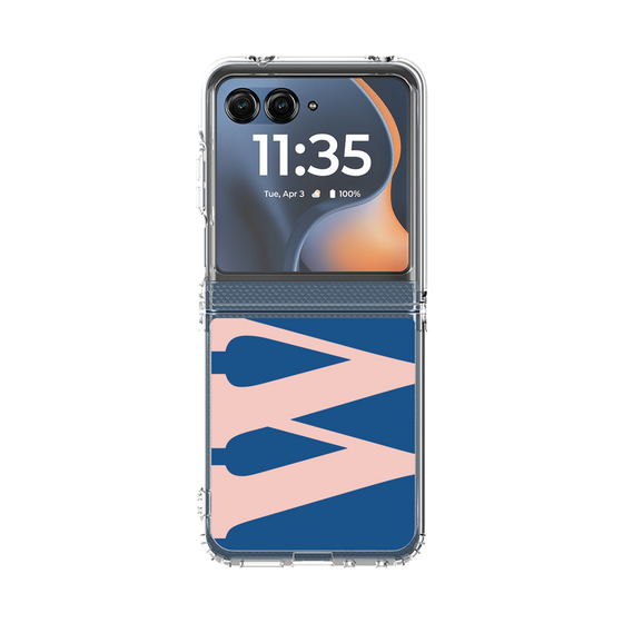 クリアケース［ オリジナル - initial color - W navy ］