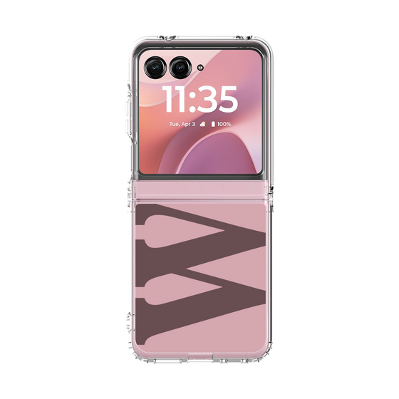 クリアケース［ オリジナル - initial color - W dusty pink ］