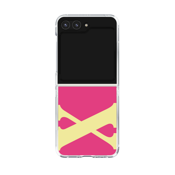 クリアケース［ オリジナル - initial color - X pink ］